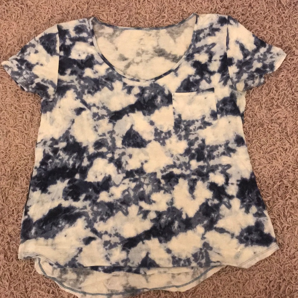 Hollister Blue Tye Dye Top